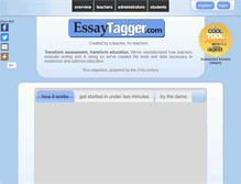 Tablet Screenshot of essaytagger.com